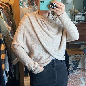 Soft and cozy wrap sweater by Free People - size M